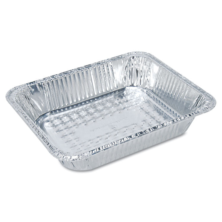 Aluminum Steam Table Pans, Half-Size Shallow, 1.69 Deep, 10.38 x 12.75, 100/Carton