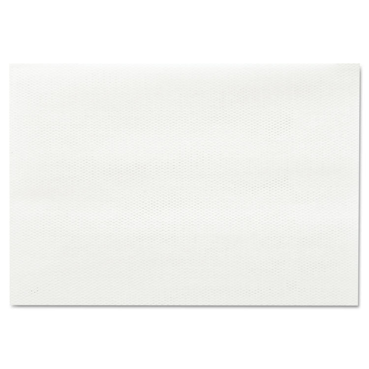 Masslinn Shop Towels, 1-Ply, 12 x 17, Unscented, White, 100/Pack, 12 Packs/Carton