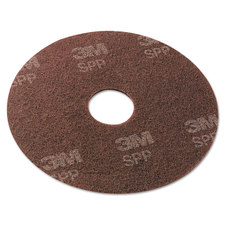 Surface Preparation Pad, 13" Diameter, Maroon, 10/Carton
