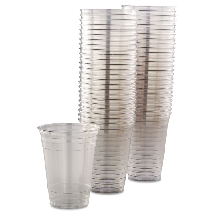 Ultra Clear PET Cups, 16 oz, Squat, 50/Bag, 20 Bags/Carton