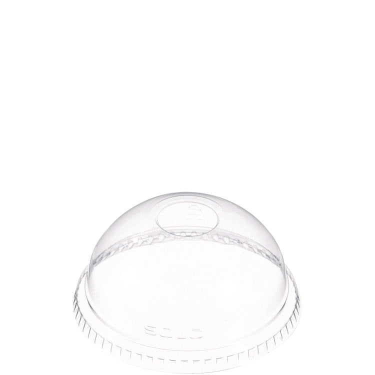 Dome-Top Cold Cup Lids, Fits 16 oz, Clear, 1,000/Carton