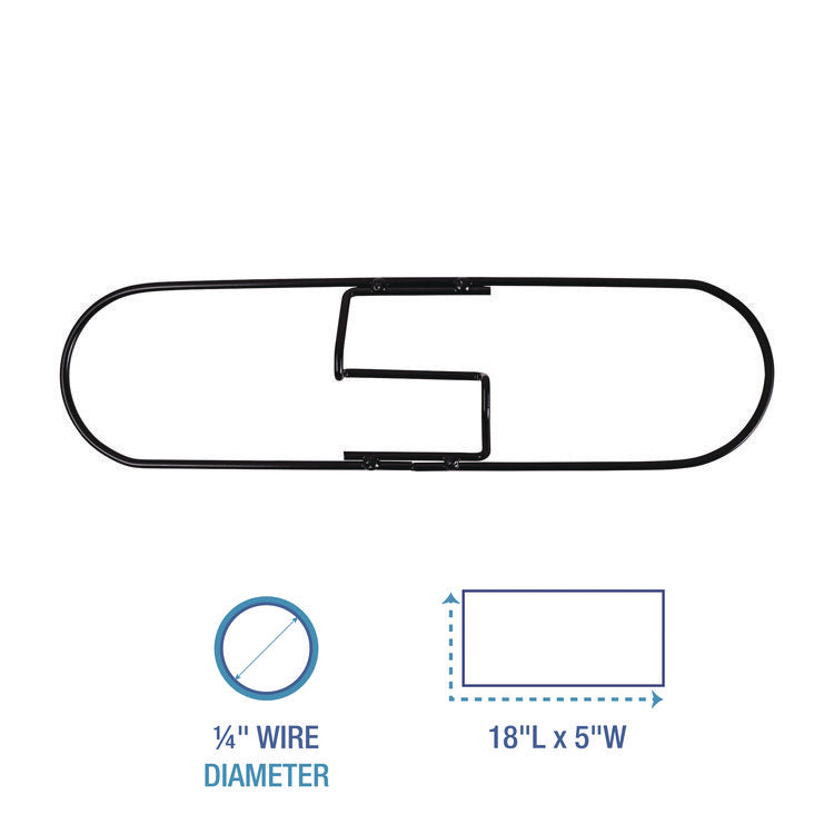 Clip-On Dust Mop Frame, 18w x 5d, Zinc Plated