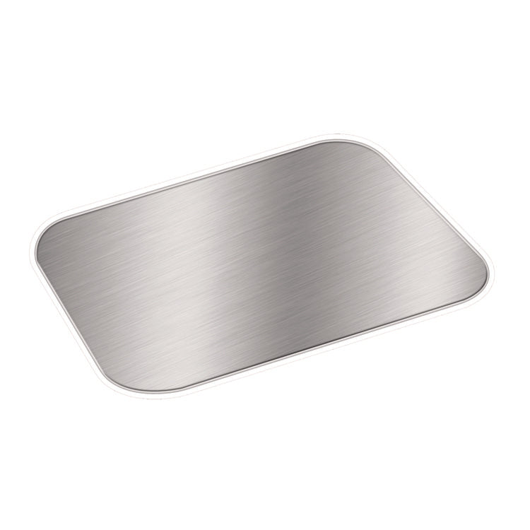Foil Laminated Board Lids, Fits 2061, 2062, 5.88 x 8.44, Aluminum, 500/Carton