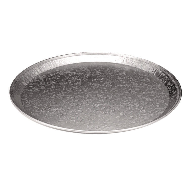 Aluminum Embossed Tray, 12 Diameter, 25/Carton