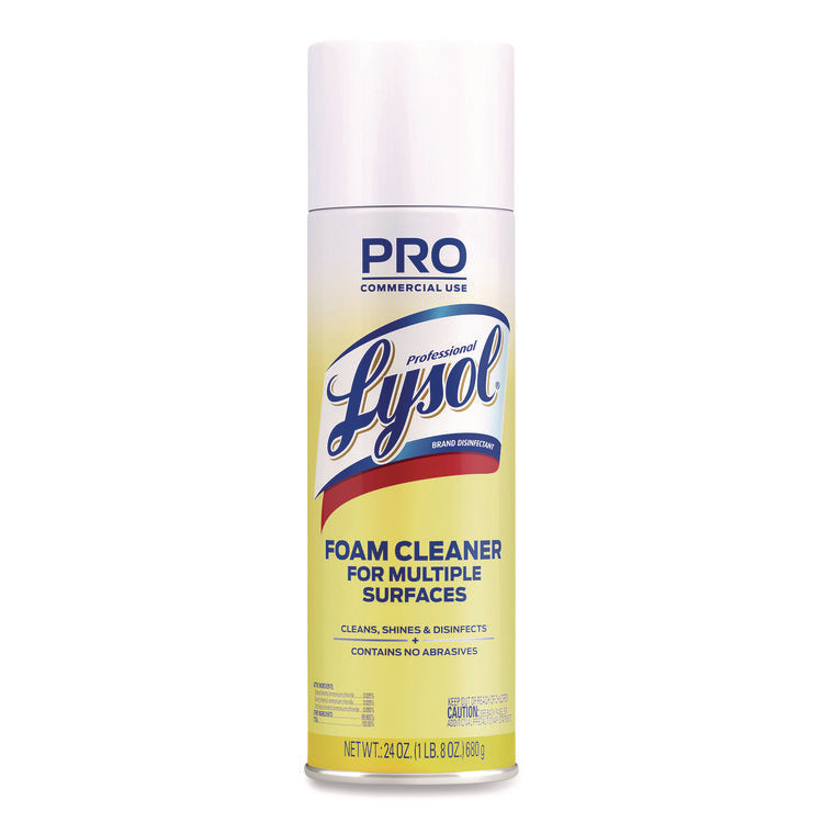 Disinfectant Foam Cleaner, 24 oz Aerosol Spray, 12/Carton