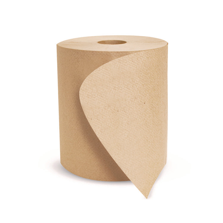 Boardwalk Green Universal Roll Towels, 1-Ply, 8" x 800 ft, Natural, 6 Rolls/Carton
