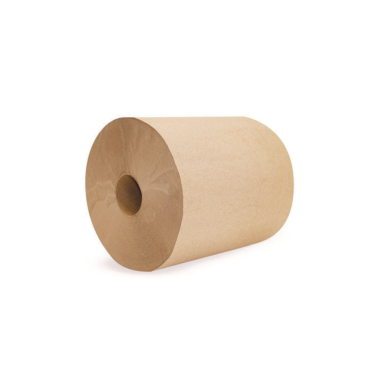 Boardwalk Green Universal Roll Towels, 1-Ply, 8" x 800 ft, Natural, 6 Rolls/Carton