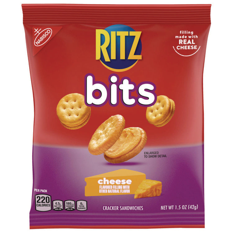 Ritz Bits, Cheese, 1.5 oz Packs, 60/Carton