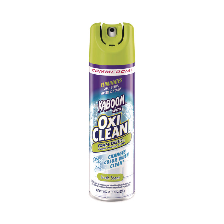 Foamtastic Bathroom Cleaner, Fresh Scent, 19 oz Spray Can, 8/Carton