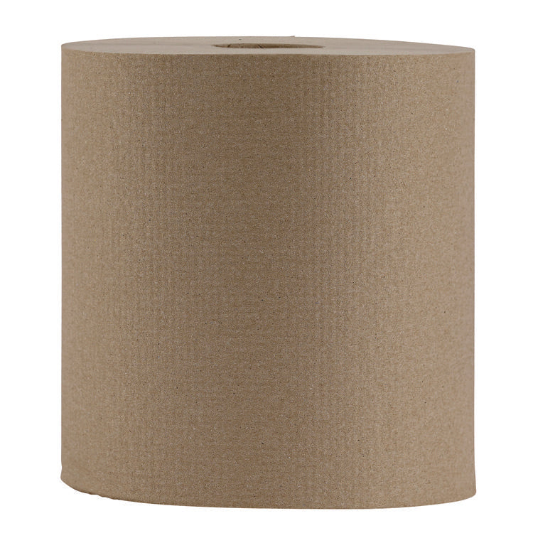 Hardwound Paper Towels, Nonperforated, 1-Ply, 8" x 800 ft, Natural, 6 Rolls/Carton