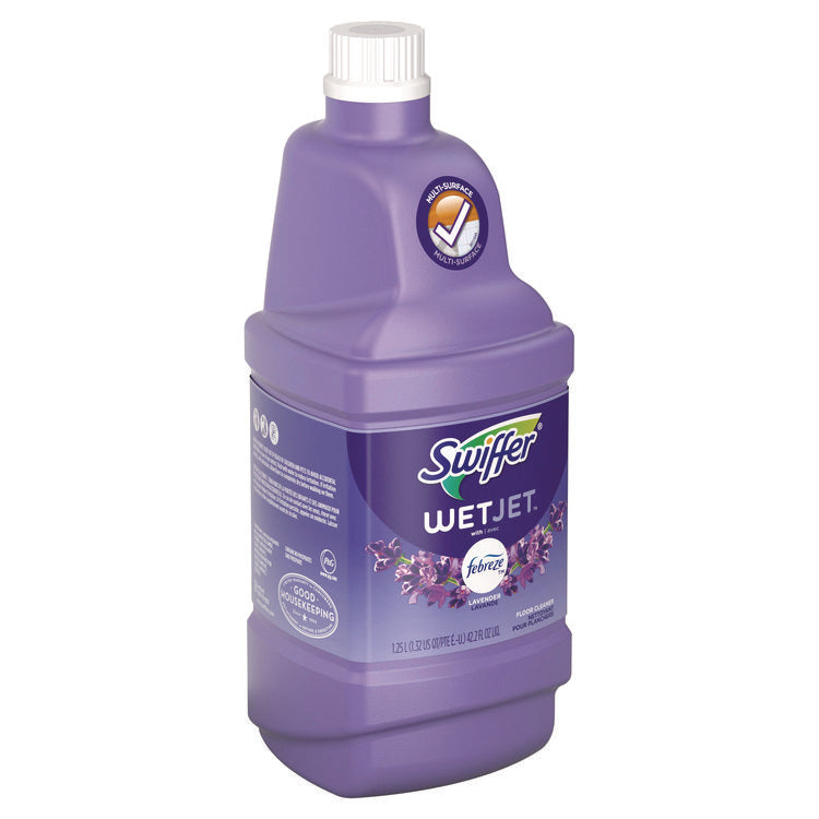 WetJet System Cleaning-Solution Refill, Lavender Scent, 1.25 L, 4/Carton