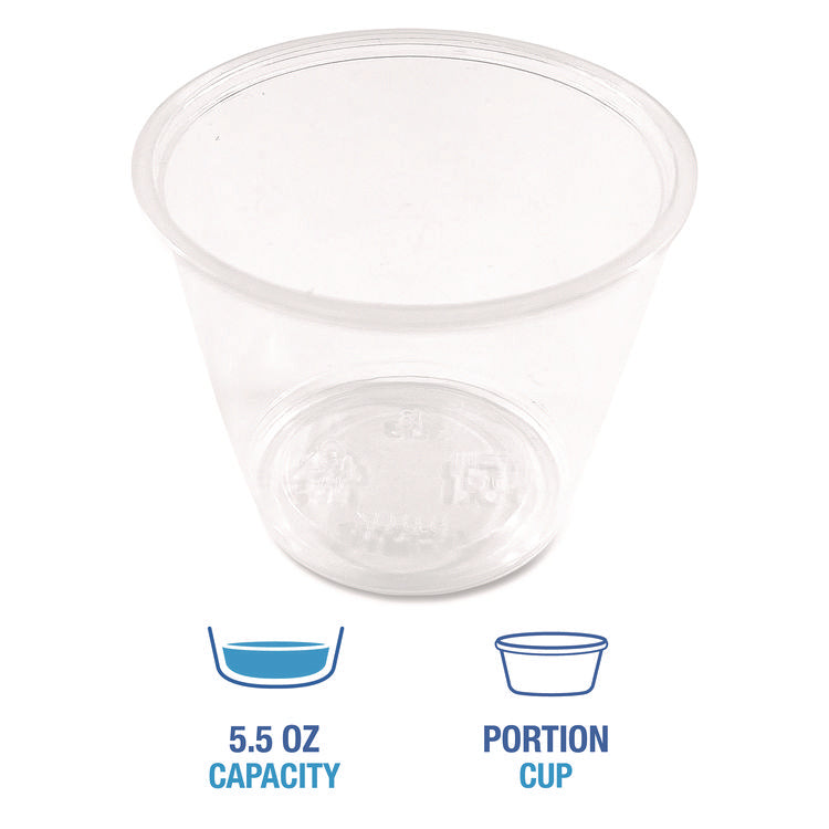 Souffle/Portion Cups, 5.5 oz, Translucent, 2,500/Carton