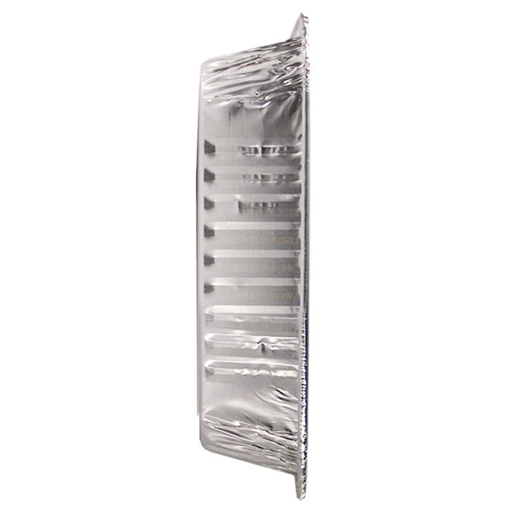 8  Square Cake Pan, 7.88 x 7.88 x 1.31, Silver, Aluminum, 500/Carton