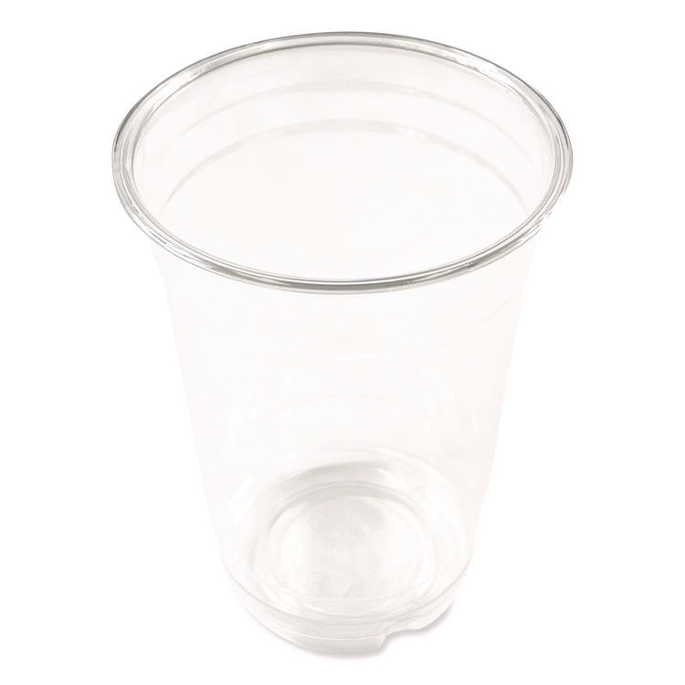 Clear Plastic PET Cups, 14 oz, 50/Bag, 20 Bags/Carton