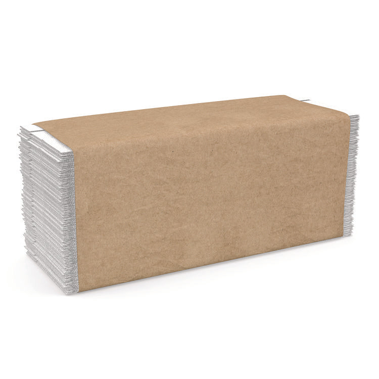 Select Folded Paper Towels, C-Fold Towels, 1-Ply, 3.75 x 10, White, 198 Towels/Pack, 12 Packs/Carton