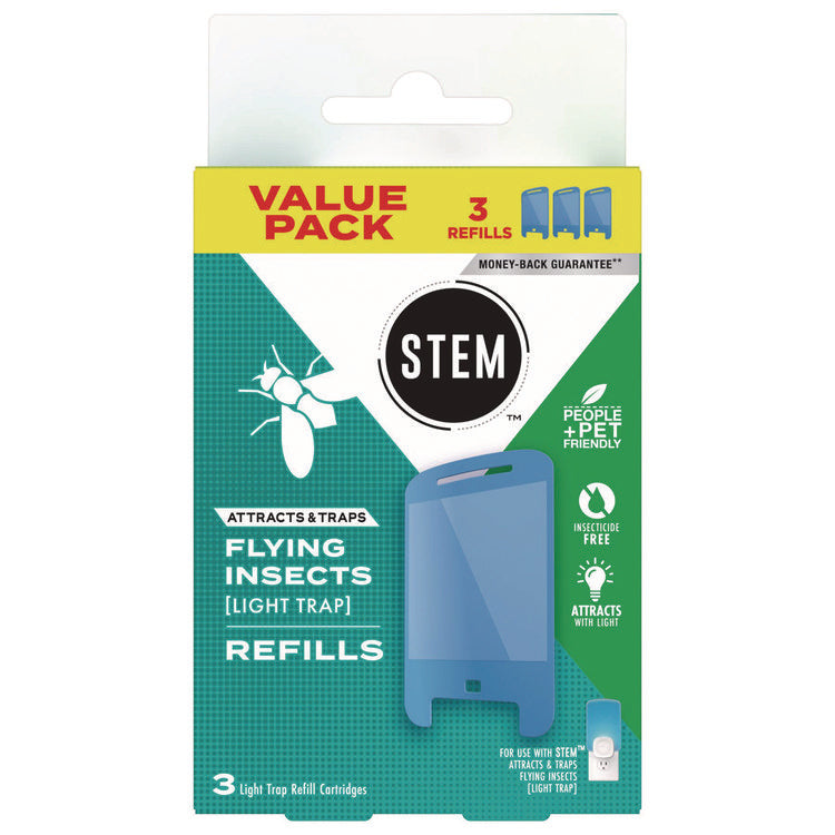 STEM Light Trap Refills, 3 Refills/Pack, 8 Packs/Carton