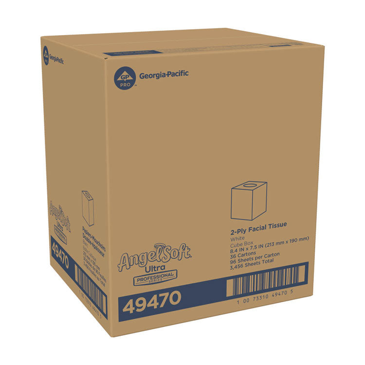 ps Ultra Facial Tissue, 2-Ply, White, 96 Sheets/Box, 36 Boxes/Carton