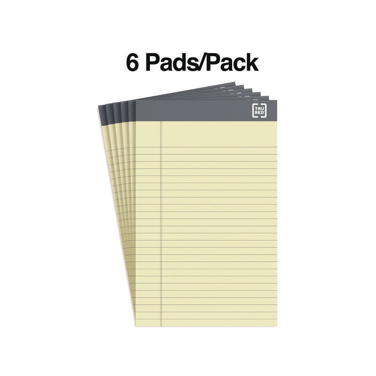 Notepads, Narrow Rule, 50 Canary Yellow 5 x 8 Sheets, 6/Pack