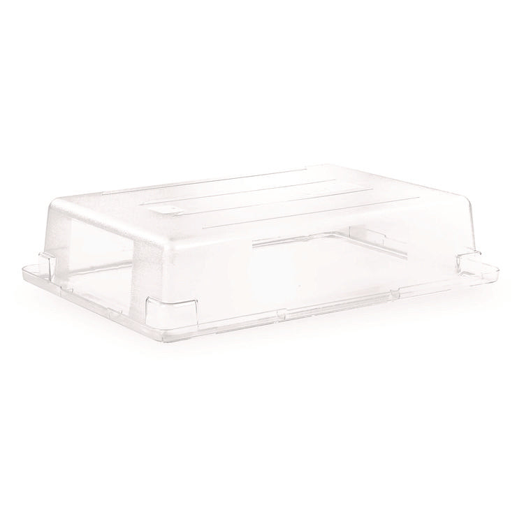 StorPlus Polycarbonate Food Storage Container, 8.5 gal, 18 x 26 x 6 , Clear Plastic