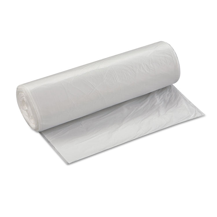 High-Density Commercial Can Liner Value Pack, 33 gal, 14 mic, 33 x 39 , Clear, Interleaved Roll, 25 Bags/Roll, 10 Rolls/CT