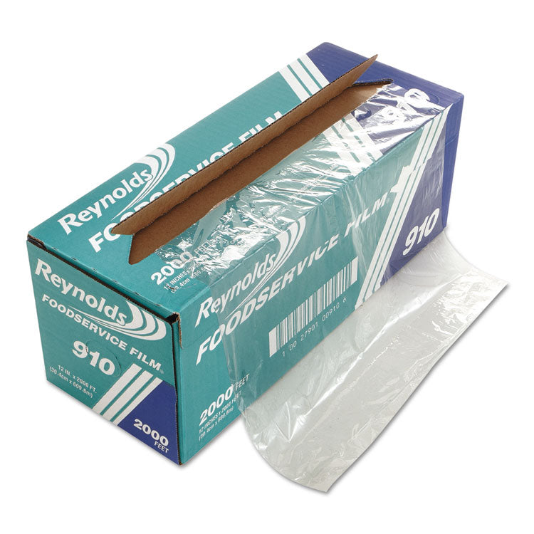 PVC Film Roll with Cutter Box, 12 x 2,000 ft, Clear