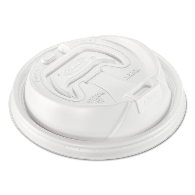 Optima Reclosable Lid, Fits 12 oz to 24 oz Foam Cups, White, 100/Pack