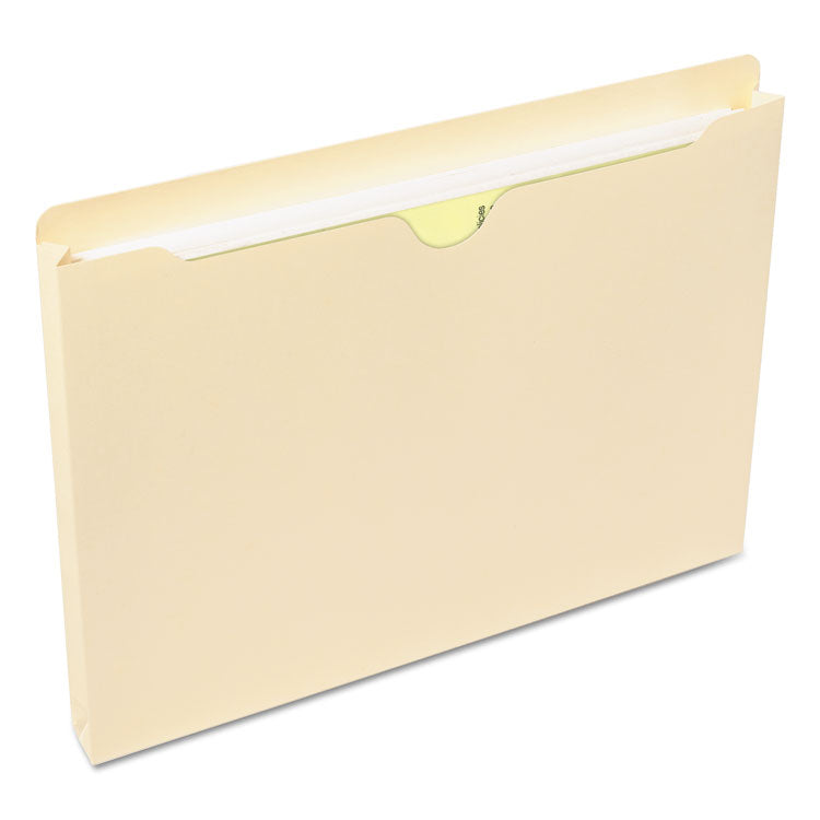 Manila File Jackets, 1-Ply Straight Tab, Letter Size, Manila, 50/Box
