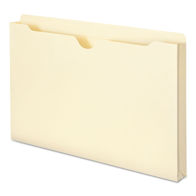 Manila File Jackets, 2-Ply Straight Tab, Legal Size, Manila, 50/Box