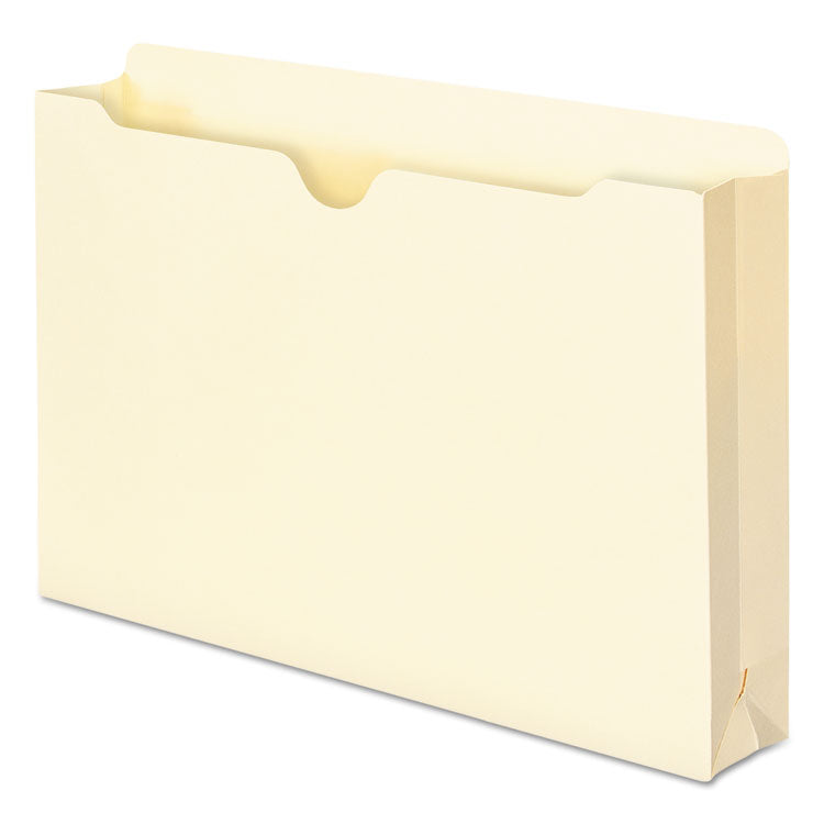 Manila File Jackets, 1-Ply Straight Tab, Legal Size, Manila, 50/Box