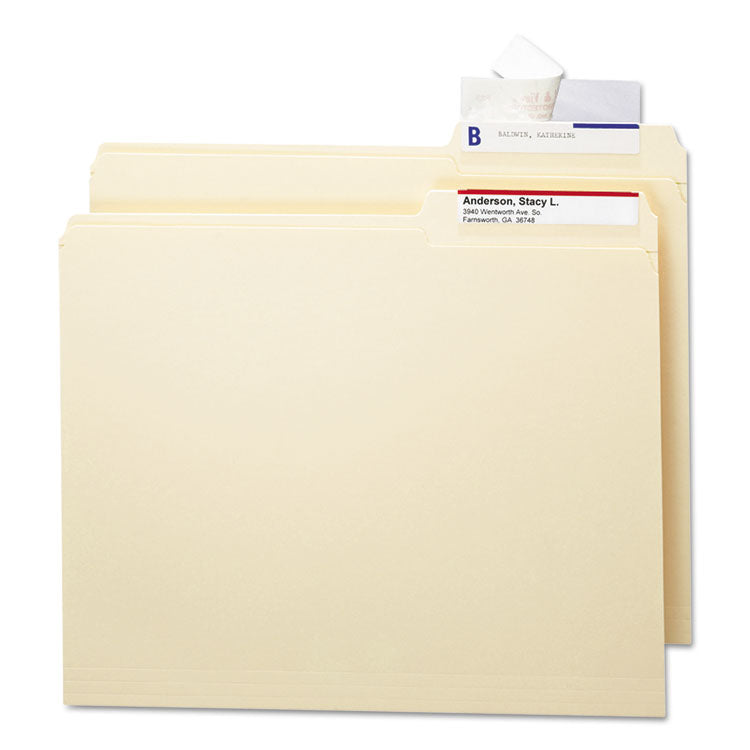 Seal and View File Folder Label Protector, Clear Laminate, 3.5 x 1.69, 100/Pack