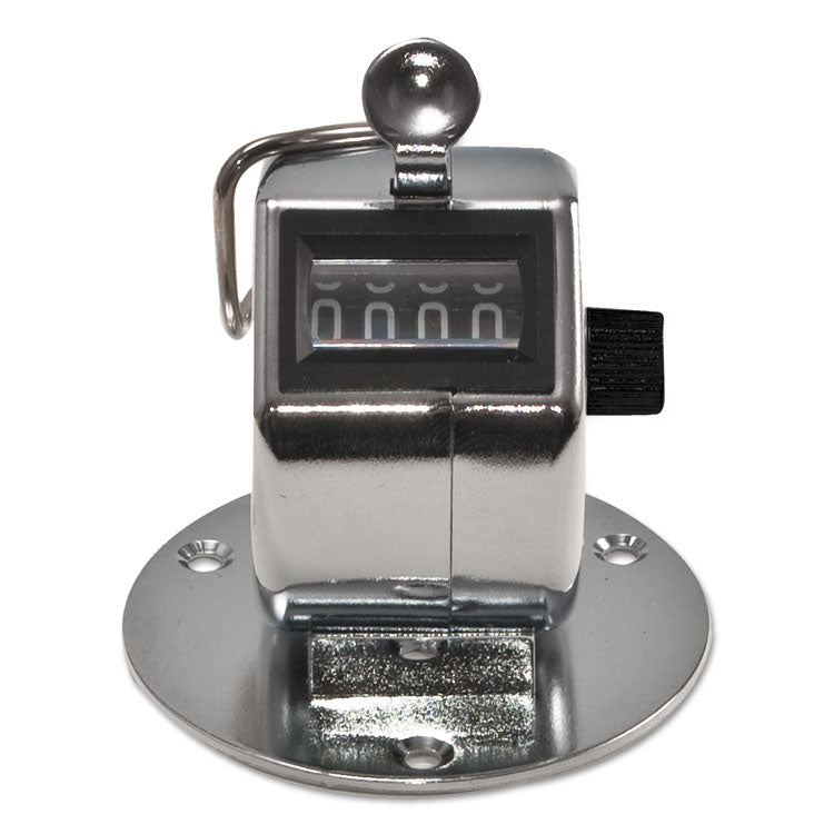 Tally II Desk Model Tally Counter, Registers 0-9999, Chrome