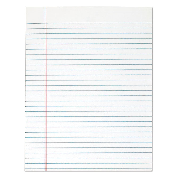 "The Legal Pad" Glue Top Pads, Wide/Legal Rule, 50 White 8.5 x 11 Sheets, 12/Pack
