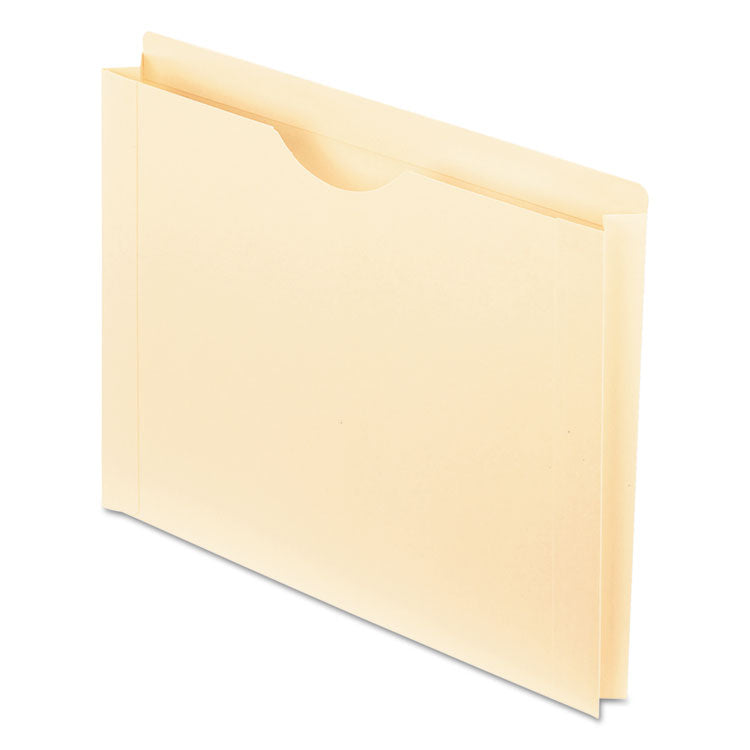 Manila Reinforced File Jackets, 2-Ply Straight Tab, Letter Size, Manila, 50/Box