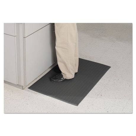 Air Step Antifatigue Mat, Polypropylene, 24 x 36, Black