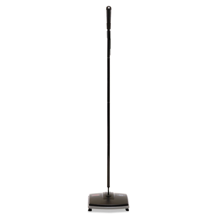 Floor and Carpet Sweeper, 44" Handle, Black/Gray