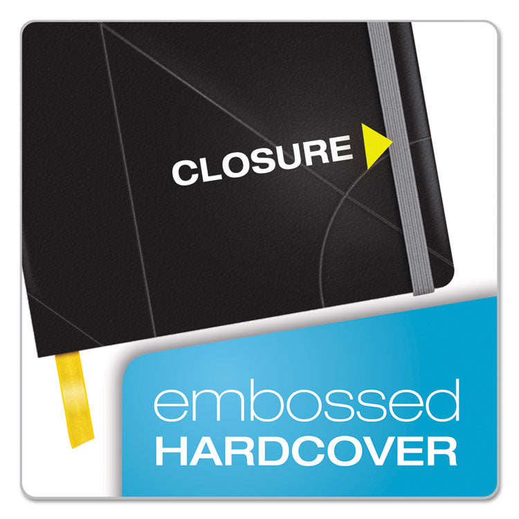 Idea Collective Journal, Hardcover with Elastic Closure, 1-Subject, Wide/Legal Rule, Black Cover, (120) 8.25 x 5 Sheets