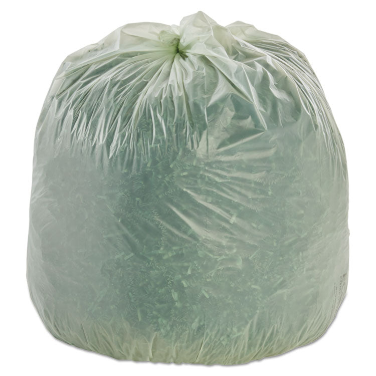 EcoSafe-6400 Bags, 30 gal, 1.1 mil, 30 x 39 , Green, 48/Box