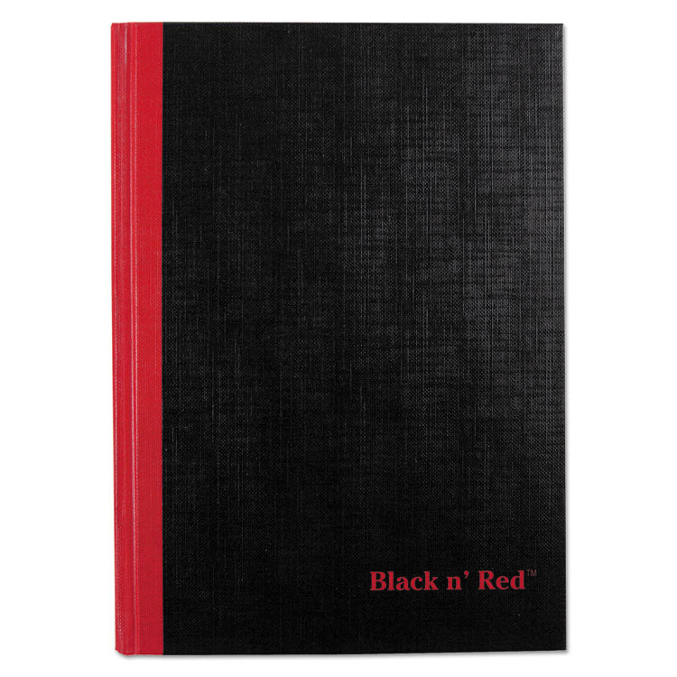 Hardcover Casebound Notebooks, SCRIBZEE Compatible, 1-Subject, Wide/Legal Rule, Black Cover, (96) 8.25 x 5.63 Sheets