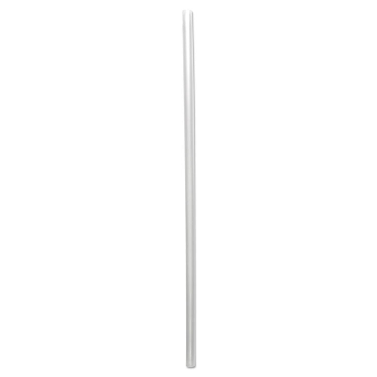 Wrapped Giant Straws, 10.25 , Polypropylene, Clear, 1,000/Carton