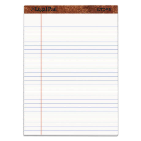 "The Legal Pad" Ruled Perforated Pads, Wide/Legal Rule, 50 White 8.5 x 11.75 Sheets, Dozen