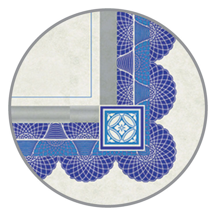 Parchment Certificates, Academic, 8.5 x 11, Ivory with Blue/Silver Foil Border, 15/Pack