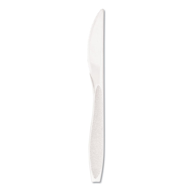 Impress Heavyweight Full-Length Polystyrene Cutlery, Knife, White, 1,000/Carton