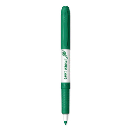 Intensity Low Odor Fine Point Dry Erase Marker, Fine Bullet Tip, Green, Dozen