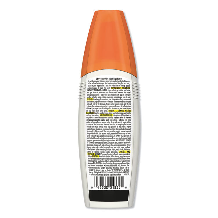 FamilyCare Unscented Spray Insect Repellent, 6 oz Spray Bottle, 12/Carton