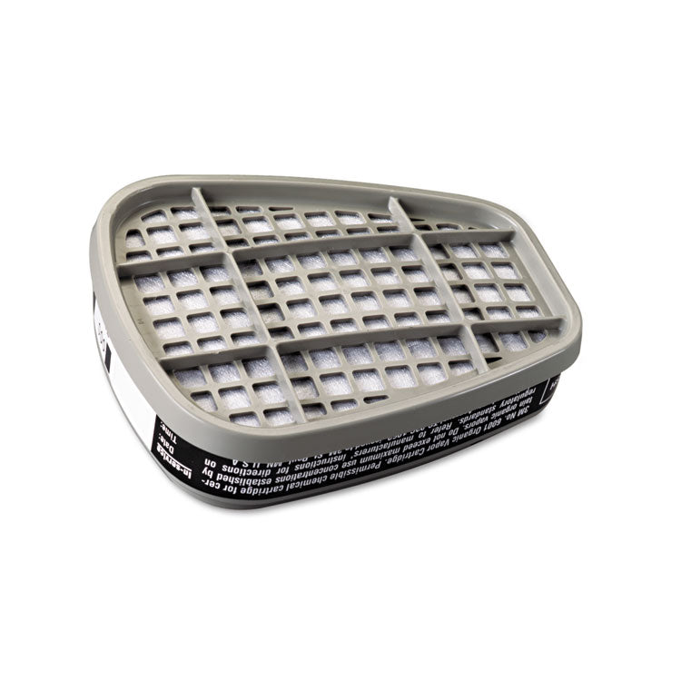 6001 Respirator Cartridge for Certain Organic Vapors, 2/Pack