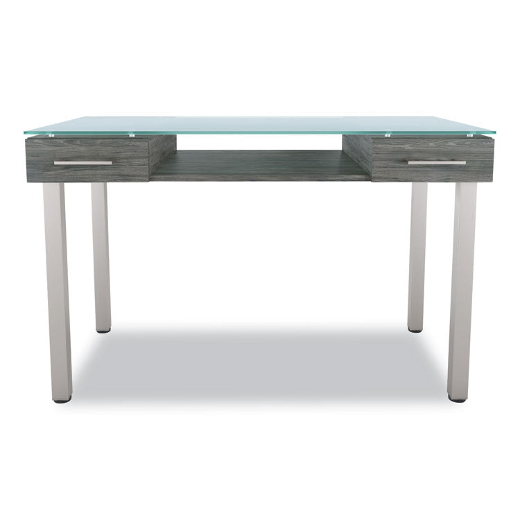 Prestige Glass Writing Desk, 47.1 x 23.5 x 29.5 , Gray