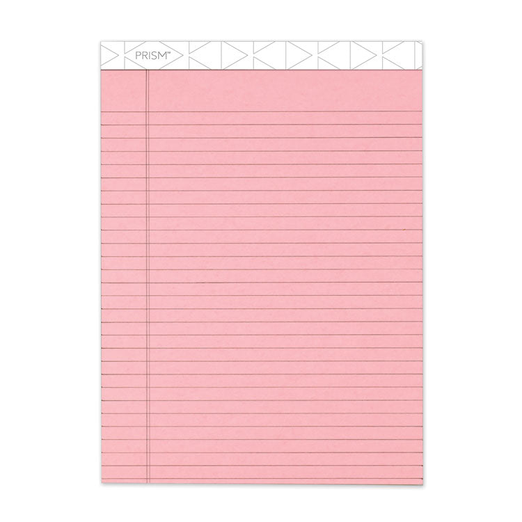 Prism + Colored Writing Pads, Wide/Legal Rule, 50 Pastel Pink 8.5 x 11.75 Sheets, 12/Pack