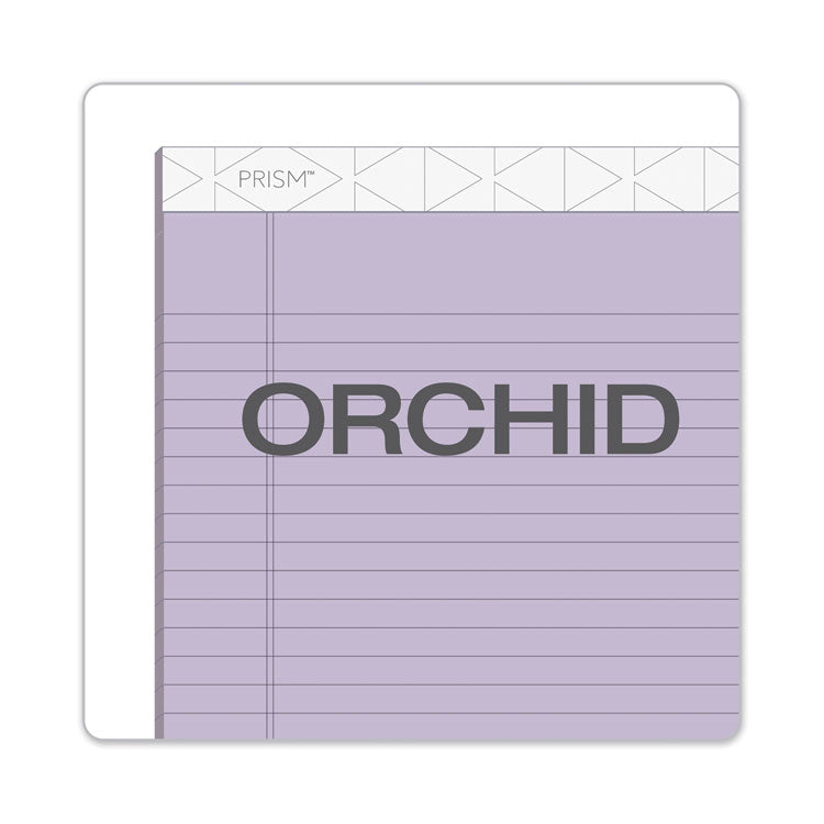 Prism + Colored Writing Pads, Wide/Legal Rule, 50 Pastel Orchid 8.5 x 11.75 Sheets, 12/Pack