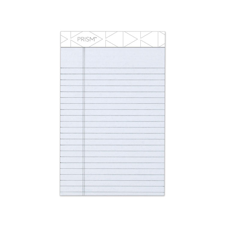Prism + Colored Writing Pads, Narrow Rule, 50 Pastel Gray 5 x 8 Sheets, 12/Pack