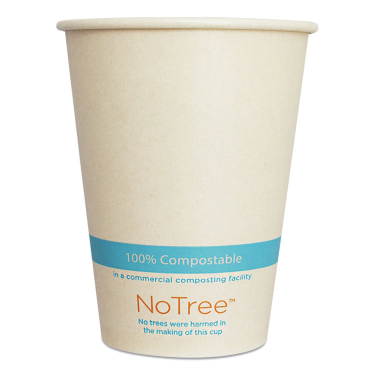 NoTree Paper Hot Cups, 12 oz, Natural, 1,000/Carton